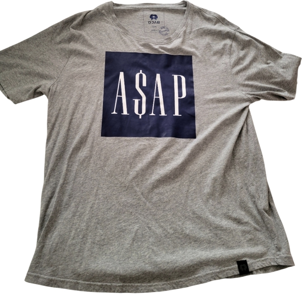 Gray ASAP Graphic T-Shirt By Simons DJAB